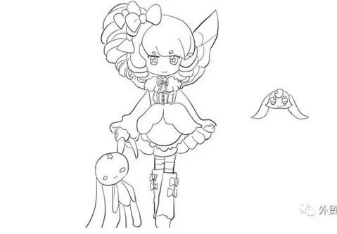 《小花仙》芬妮公主簡筆畫