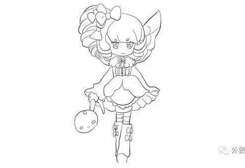 《小花仙》芬妮公主簡筆畫