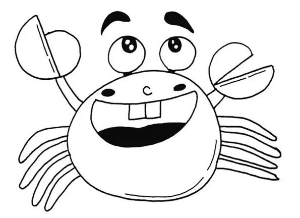 螃蟹先生簡(jiǎn)筆畫教程圖片 動(dòng)物簡(jiǎn)筆畫