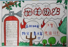 森林防火進校園，萌娃手報來宣傳