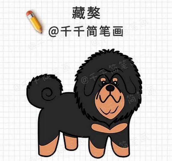 10種小狗狗簡筆畫教程圖片