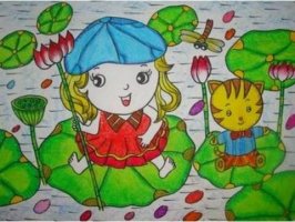 大班兒童畫(huà)教案：有趣的娃娃