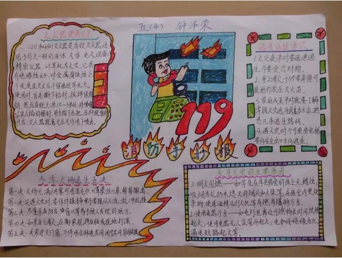 消防安全手抄報內(nèi)容圖片大全（1-10p）