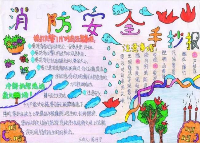 消防安全手抄報內(nèi)容圖片大全（1-10p）