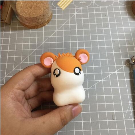 可愛的動物小松鼠橡皮泥手工制作教程圖片