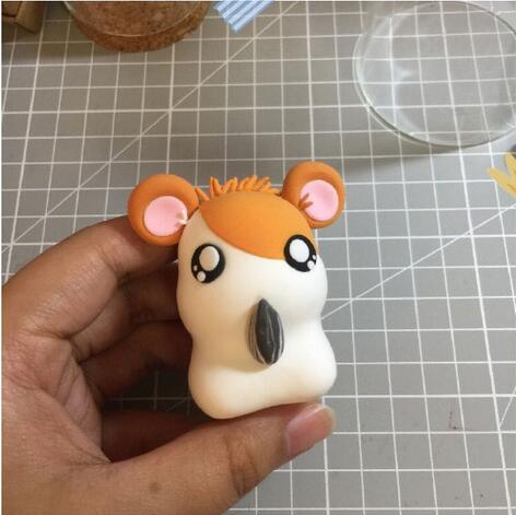 可愛的動物小松鼠橡皮泥手工制作教程圖片