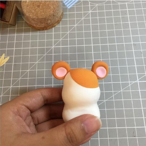 可愛的動物小松鼠橡皮泥手工制作教程圖片