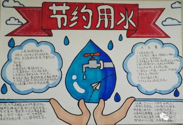 節(jié)約用水手抄報(bào)文字圖片簡單又漂亮