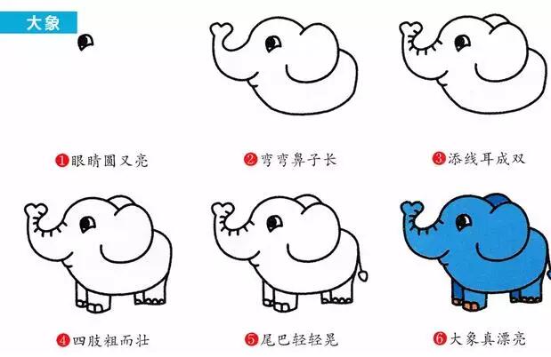 兒童動植物簡筆畫大全教程的圖解