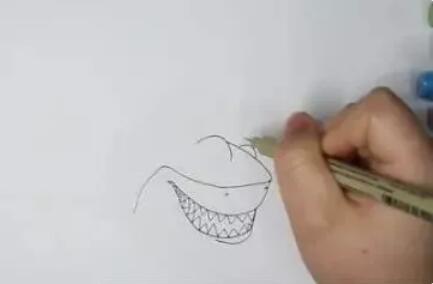 鯊魚簡筆畫教程圖片
