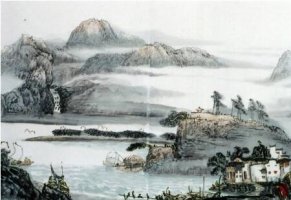 王維青溪古詩(shī)帶拼音版