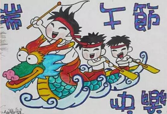 端午節(jié)圖片兒童畫(huà)