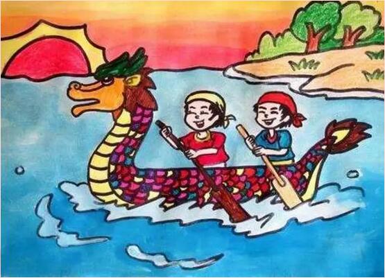 端午節(jié)圖片兒童畫(huà)
