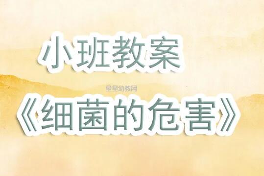 幼兒園小班細菌的危害教案及反思