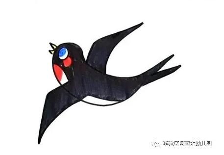 幼兒園簡單小燕子簡筆畫教程圖片