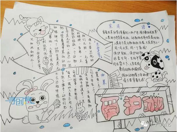 保護(hù)野生動物不吃野味的手抄報