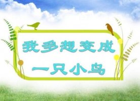 我想變成一只小鳥作文300字
