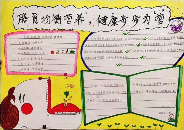 營養(yǎng)與健康手抄報圖片簡單又漂亮