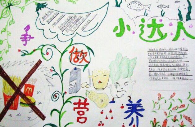 營養(yǎng)與健康手抄報圖片簡單又漂亮