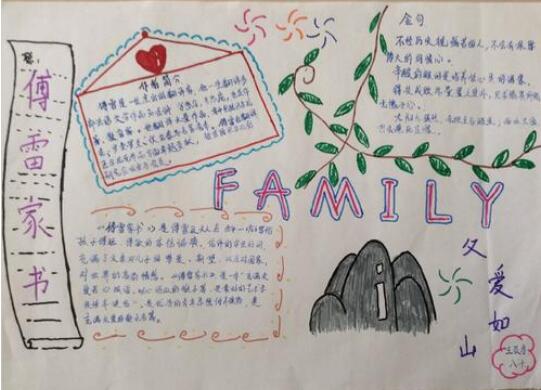 傅雷家書手抄報內(nèi)容圖片