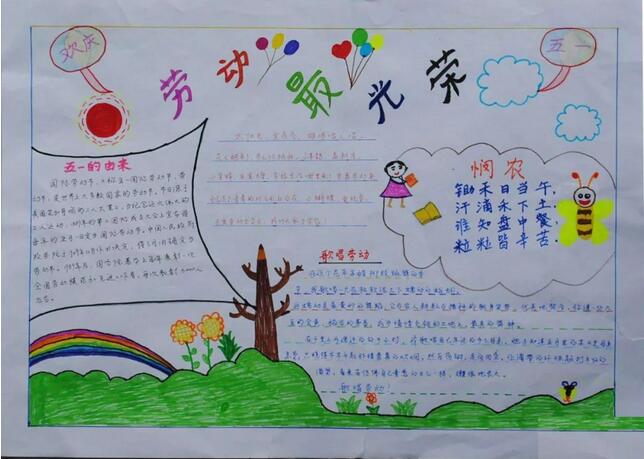 五一勞動節(jié)手抄報和黑板報圖片簡單又漂亮