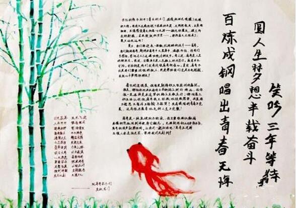 2020年高考加油手抄報內容圖片