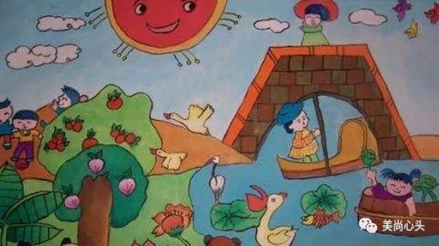夏天來(lái)了兒童畫(huà)圖片
