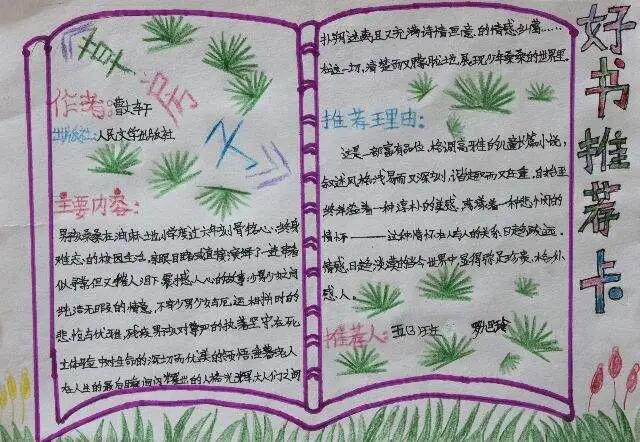 好書推薦卡作品欣賞