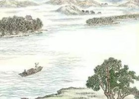 漢江臨泛/眺王維古詩帶拼音版