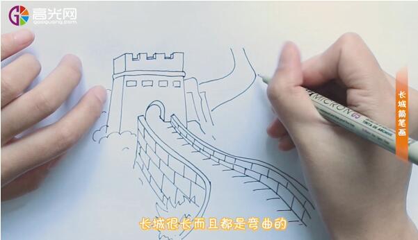 長(zhǎng)城簡(jiǎn)筆畫(huà)