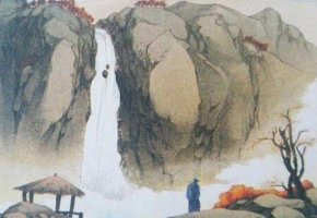 施肩吾瀑布古詩帶拼音版