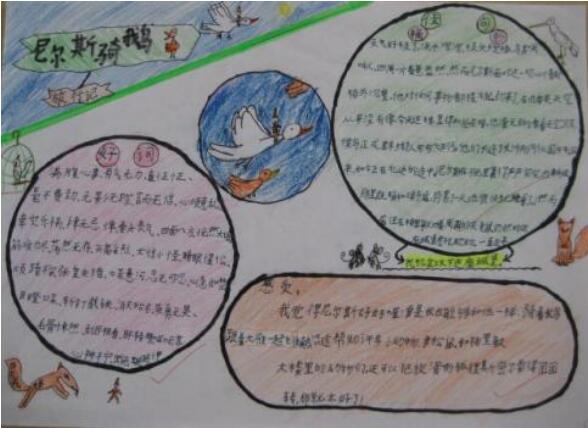 騎鵝旅行記手抄報內(nèi)容圖片簡單又漂亮