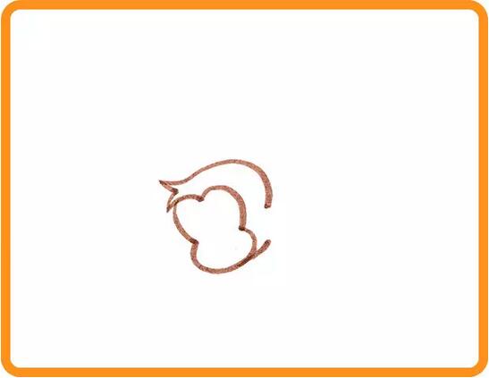 小猴子撈月亮的故事簡(jiǎn)筆畫(huà)教程圖片