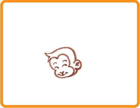小猴子撈月亮的故事簡(jiǎn)筆畫(huà)教程圖片