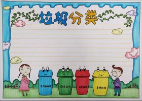 垃圾分類手抄報(bào)圖片簡單又漂亮