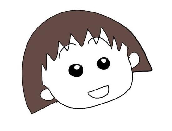 櫻桃小丸子 卡通人物簡筆畫