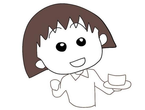 櫻桃小丸子 卡通人物簡筆畫