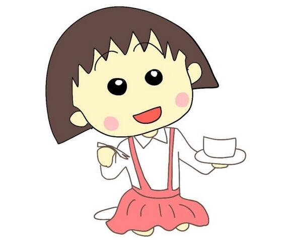 櫻桃小丸子 卡通人物簡筆畫