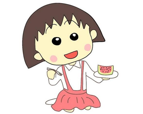 櫻桃小丸子 卡通人物簡筆畫