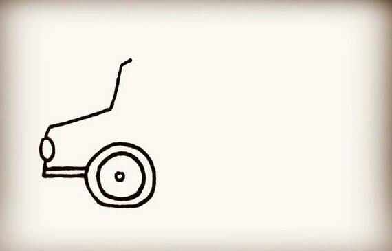 敞篷小汽車簡(jiǎn)筆畫教程圖片