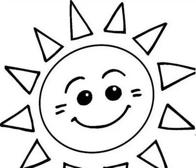 太陽寶寶簡筆畫教程圖片
