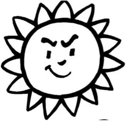 太陽寶寶簡筆畫教程圖片