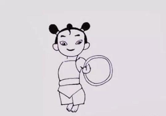 哪吒簡(jiǎn)筆畫圖片教程簡(jiǎn)單