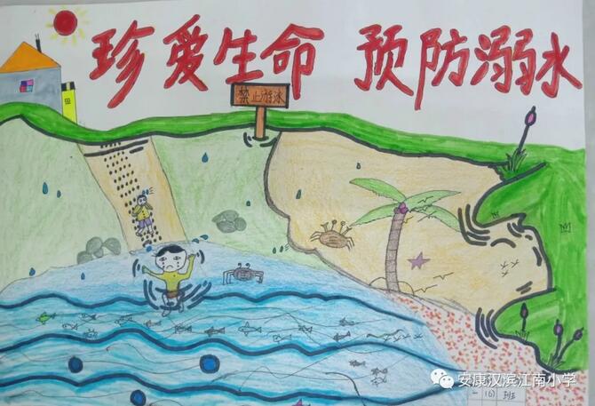 簡單防溺水畫