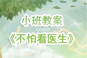 幼兒園小班不怕看醫(yī)生教案反思