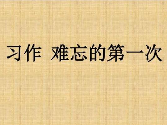 難忘的第一次作文500字