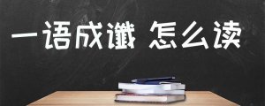 一語成讖怎么讀音