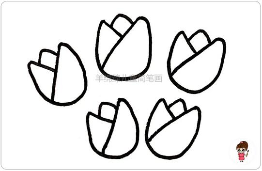 教師節(jié)花朵簡筆畫，美麗的鮮花送老師