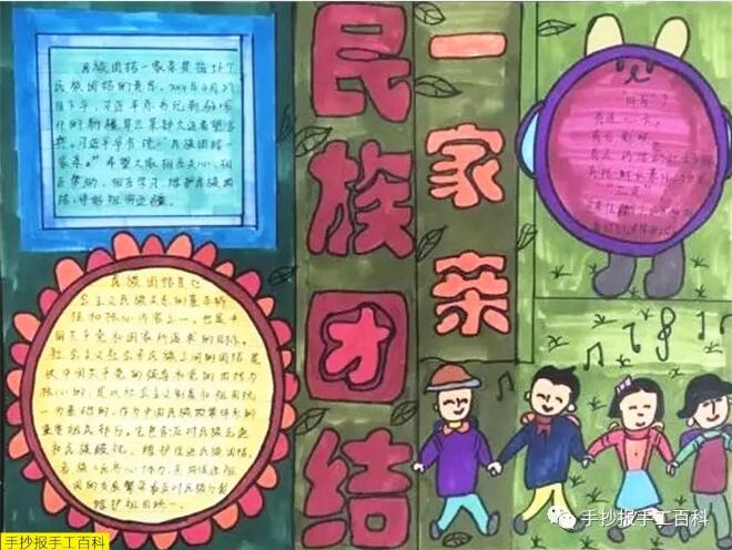 國(guó)慶節(jié)民族團(tuán)結(jié)手抄報(bào)圖片大全