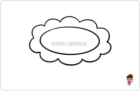 中秋節(jié)月餅簡(jiǎn)筆畫教程圖片